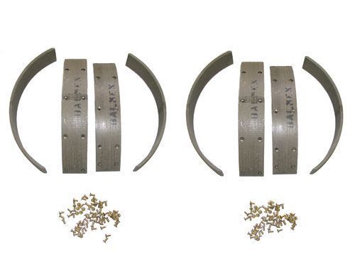 8 brake shoe linings 1935-1947 packard 120 new
