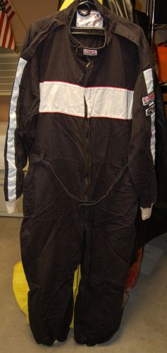 G-force racing gear sfi 3.2a/1 105 single layer driving suit black 1 piece xxxl