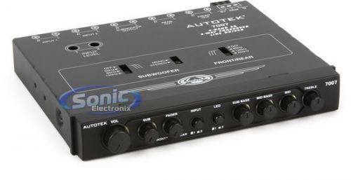 Autotek 7007 4-band eq/9-volt line-driver/multiple-source signal processor