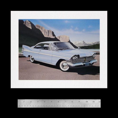 Belvedere fury plymouth 1956 1957 1958 1959 58 59 361 - dealer poster art print