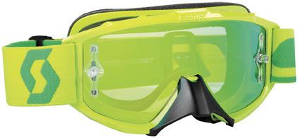 Scott usa 89 si pro youth mx/offroad goggle oxide green/green chrome lens