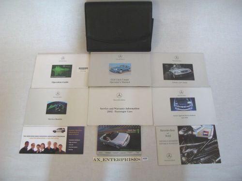 02 - 2002 mercedes c208 208 clk 320 clk320 coupe owners manuals books set # a223
