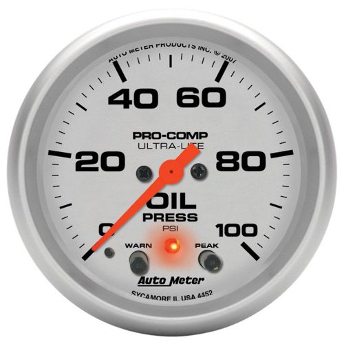 Autometer 4452 ultra-lite electric oil pressure gauge