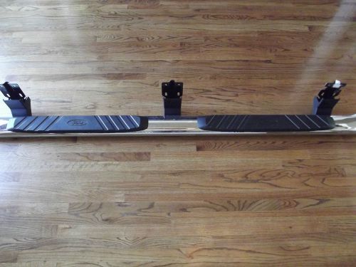 2009-16 ford f250 crew cab step bar oem running board 5" chrome oval right side