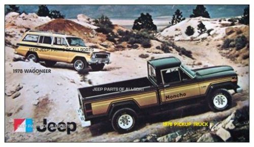 1978 amc jeep j10 honcho pickup truck  and  1978 amc jeep wagoneer  photo magnet