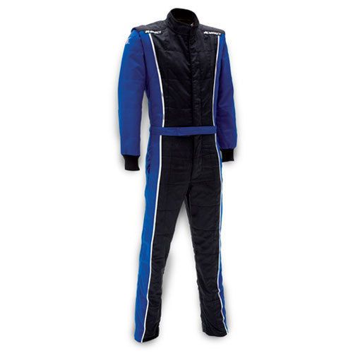 Impact racing 24215406 racer suit sfi 3.2a/5 rated blue &amp; black medium