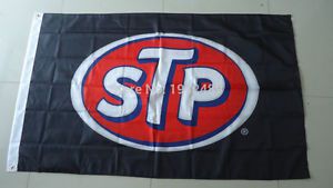 Stp lubricants 3 x 5 polyester banner flag man cave nascar muscle car!!!