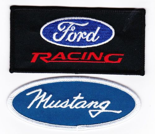 Ford racing mustang sew/iron on patch emblem badge embroidered cobra v8 coyote