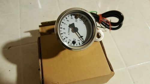 Motorcycle custom chrome tachometer 12k custom bike