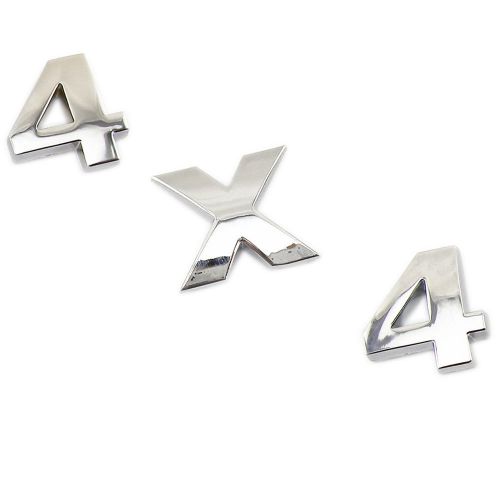 4x4 silver split metal emblem sticker badge for jeep/ car truck