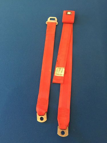 1970s vintage red gm seat belt robbins  jr 6704 pontiac olds buick chevrolet