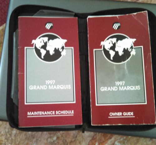 1997 mercury grand marquis owner&#039;s  manual guides &amp; case ships free