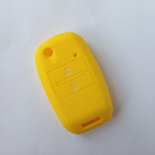 Yellow key cover protector fob remote keyless for 2013 2014 kia sorento carens