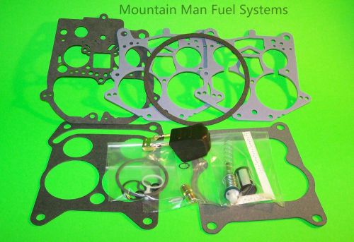 Marine quadrajet carburetor rebuild kit w/ nitrophyl float &amp; filter omc crusader