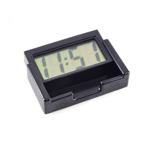 Purchase LCD Automotive Digital Car Clock SelfAdhesive Stick On Time Portable Small New in