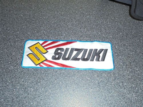 Vintage suzuki large jacket motorcycle patch "free shipping"