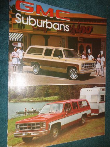 1978 gmc suburban sales folder / original dealership brochure