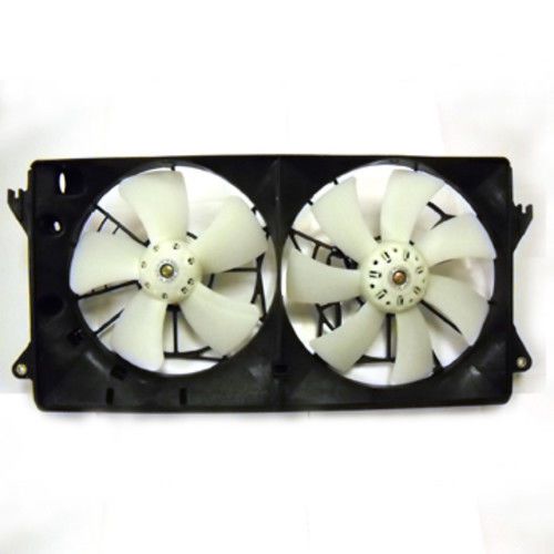 Dual radiator and condenser fan assembly tyc 621350 fits 00-05 toyota celica
