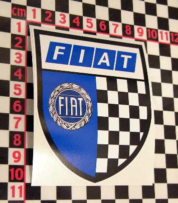 Shield decal - fiat 500 126 127 128 125 x1-9 1000's more stickers in our shop!
