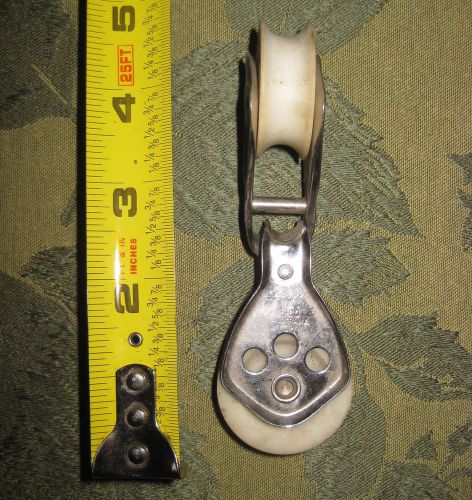 Fico like race light  3/16 rope traveler block dinghy boat building project nos