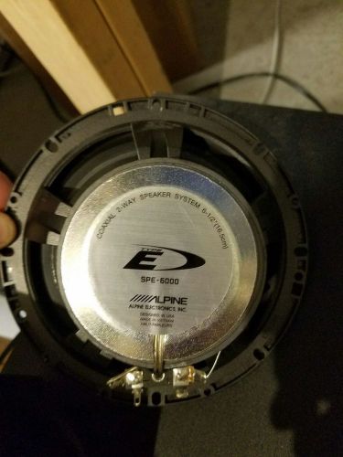 1 alpine spe-6000 6-1/2&#034; 200w 2-way type e speaker