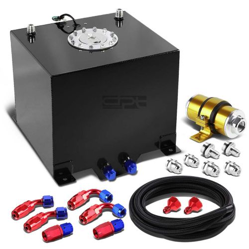 5 gallon/18.8l aluminum fuel cell tank+oil feed line+30 micron filter kit gold