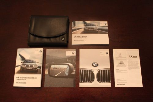 2012 bmw 528i 535i 550i xdrive 5-series owners manual set