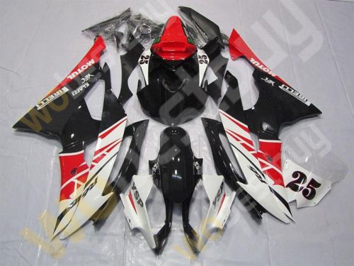 Injection black red white body kit fairing fit for yamaha yzf r6 2008-2015 l32
