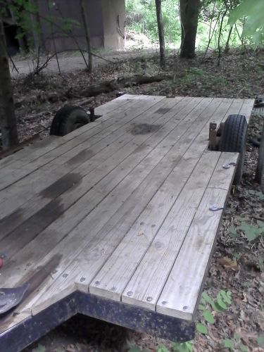 Flatbed utility trailer atv dirtbike motorcycle dirtbike scrap 15 foot landscape