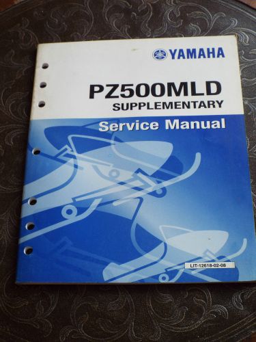 Yamaha pz500mld supplementary service manual