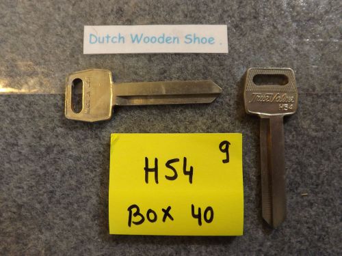 Set of 2 key blanks uncut blade h54 ford ignition and door 1964-1991