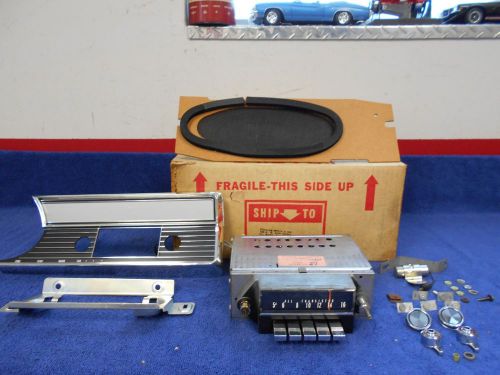 1967 mercury comet capri push button am transistor radio kit with dash bezel 716