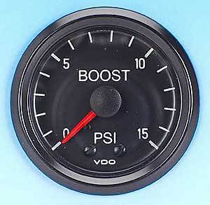 Vdo 150-051 cockpit boost gauge 2-1/16'' mechanical