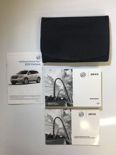 2015 buick enclave owners manual new!! free same day shipping #0221