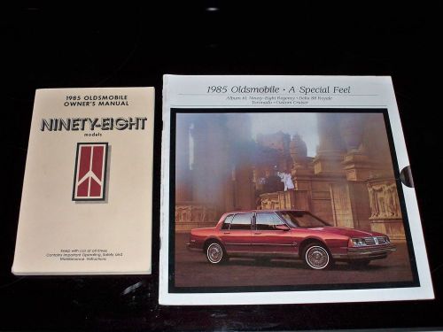 Original 1985 oldsmobile ninety eight 98 owners manual &amp; sales brochure lot