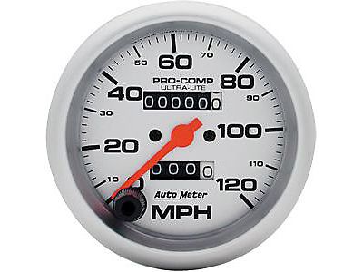 Auto meter 4492 ultra-lite in-dash speedometer 3-3/8&#034; mechanical 120 mph