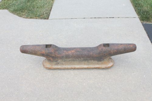 150 lb. vintage vessel ship's mooring bollard dock cleat maritime navy barge