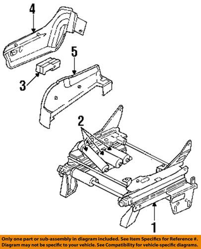 Mopar oem ue231d5aa seats & tracks-seat trim