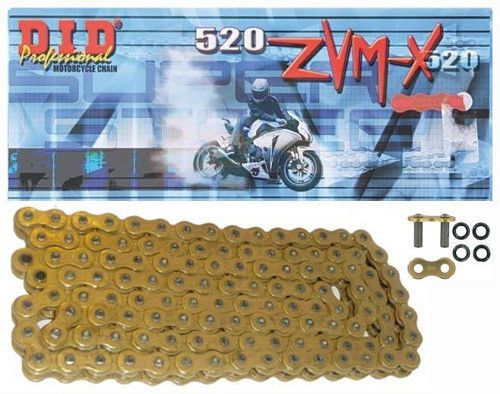 D.i.d super street x-ring 520 zvmx chain 120 links gold