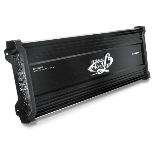 Lanzar HTG888 Heritage Series 5000W 8-Channel Mosfet Amplifier LED Indicators, US $181.49, image 1