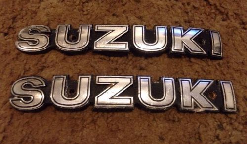 1981 suzuki gs650 gs 850 850g  fuel gas tank emblem decal oem genuine set