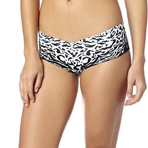 Fox racing multiply womens cheeky bikini bottoms black/white md