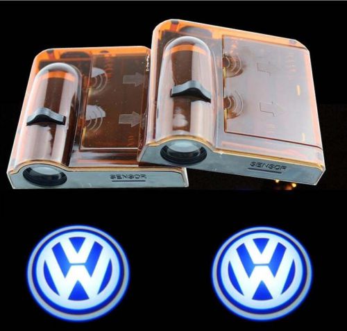 2pcs new wireless car led door logo projector ghost shadow laser light for vw