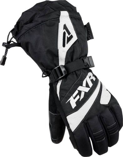 New fxr-snow fusion women's waterproof gloves, black/white, xl