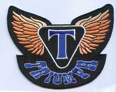 Triumph motorcycles  with triumph "t" and wings