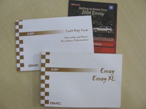 2004 gmc envoy / envoy xl owner&#039;s manual part # x2438 b first edition