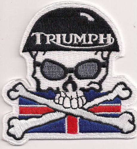 Triumph motorcycles  3 inch skull crossbones patch