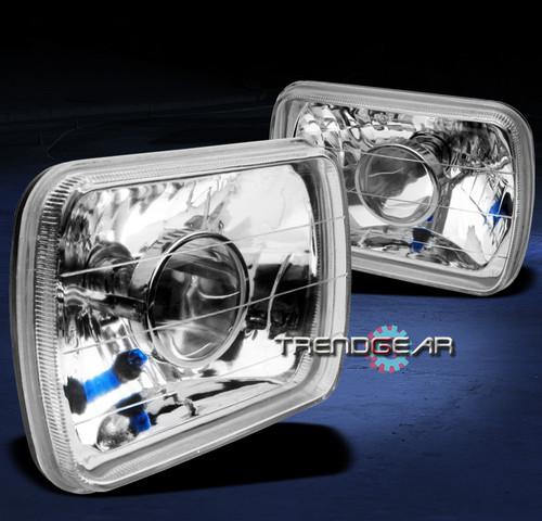 7x6 projector headlights clear s10 blazer astro express corvette suburban malibu