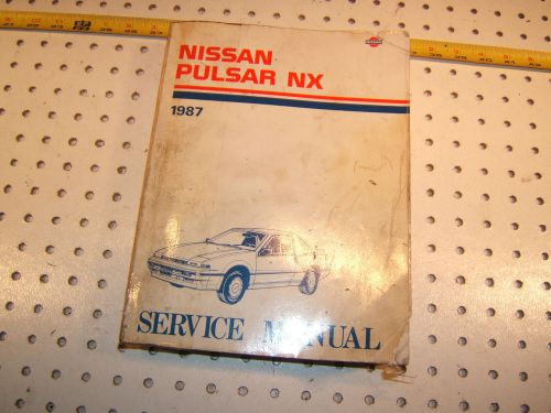 Nissan pulsar nx 1987 nissan service 1 manual for us &amp; canada models sm7e-0n13u0
