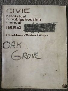 1984 honda civic hatchback/ sedan &amp; wagon electrical troubleshooting shop manual